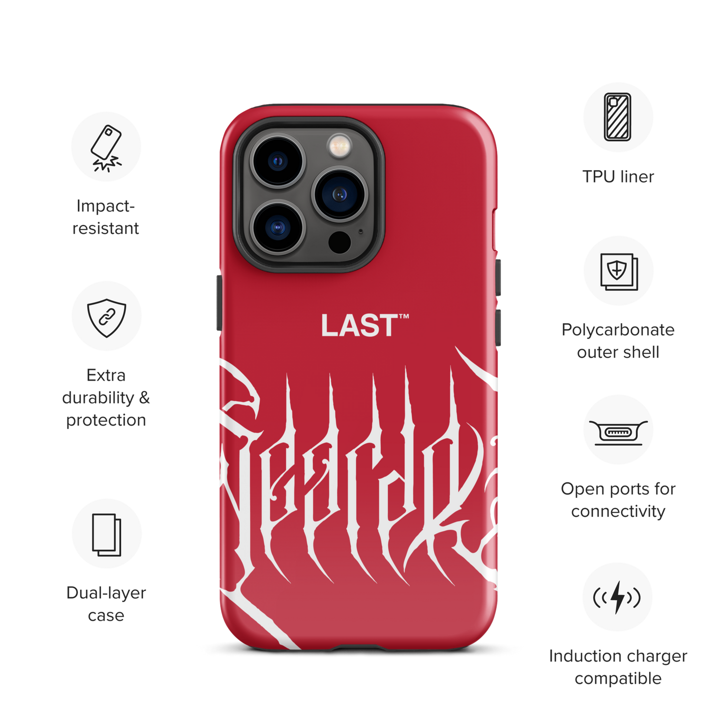 WEARDOZ x LAST "Red" Tough Case for iPhone®