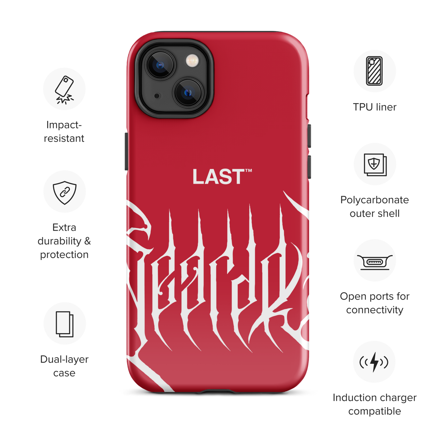 WEARDOZ x LAST "Red" Tough Case for iPhone®