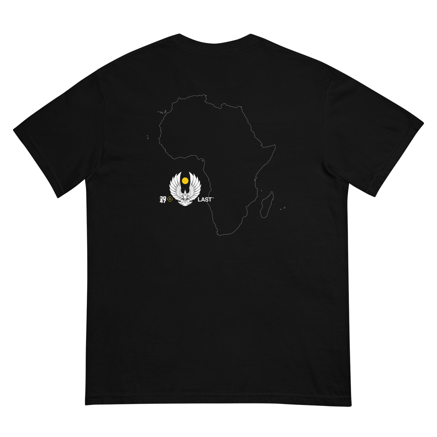 LAST x AFRO WORLD CUP garment-dyed heavy T
