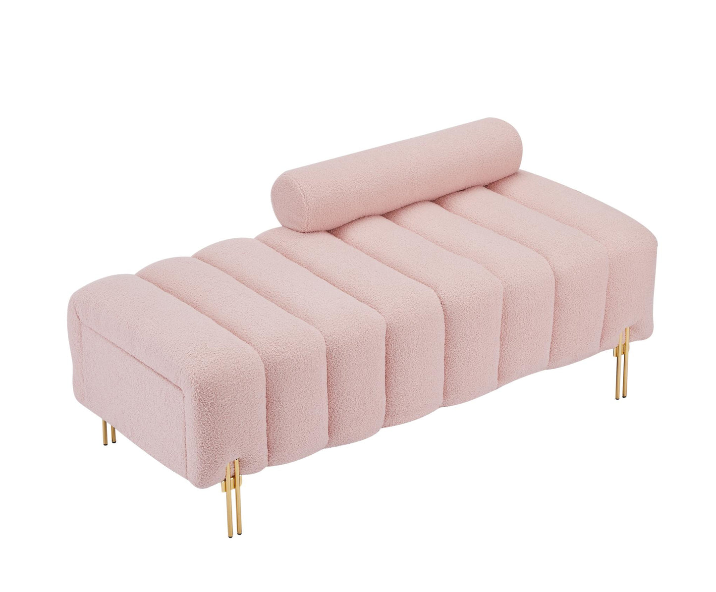 LAST™ Snow Pink Modern End of Bed Bench