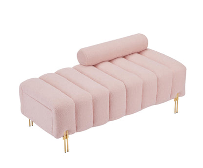 LAST™ Snow Pink Modern End of Bed Bench