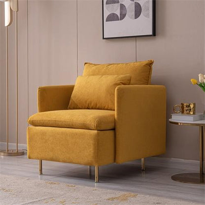 LAST™ Yellow Cotton Linen Chair